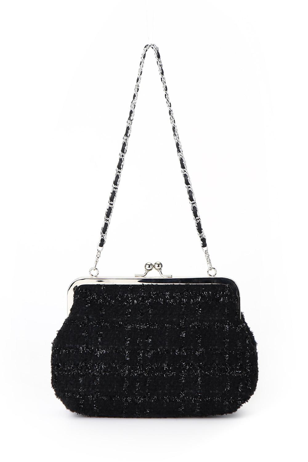 TOAST  BAG LARGE / TWEED BLACK
