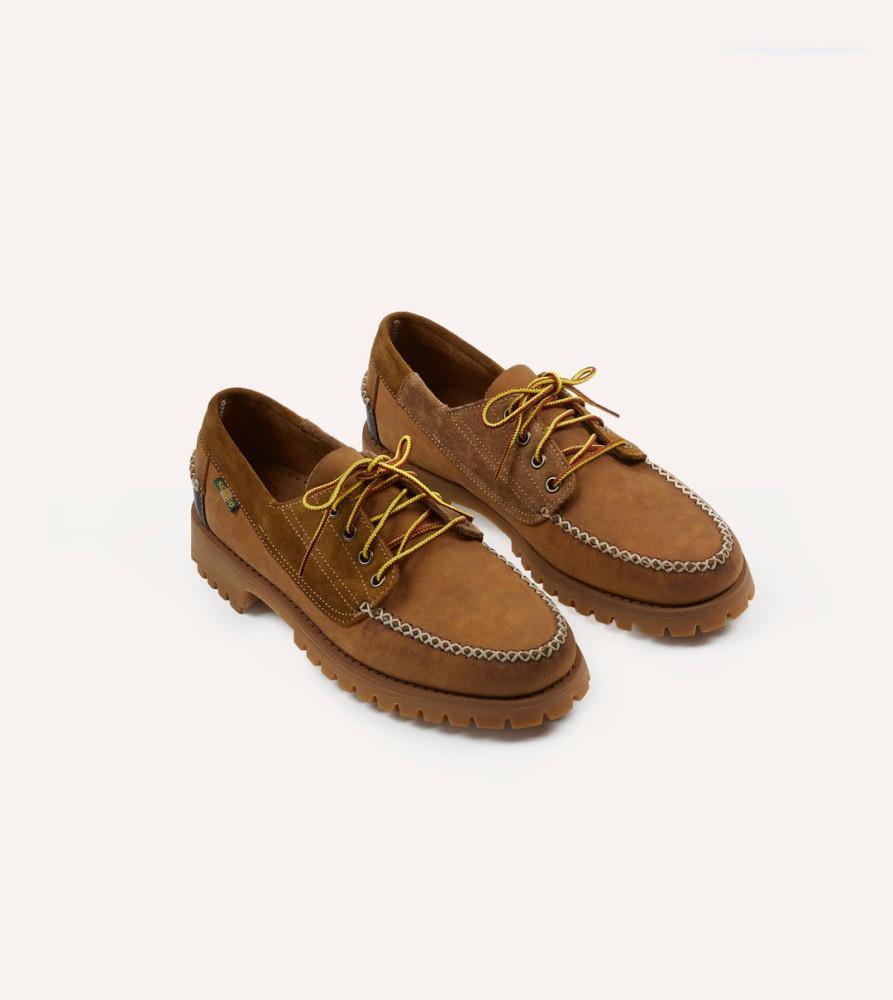드레익스 Drake's by Sebago Campsides Askook Patchwork Suede Shoe