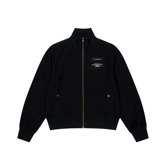 Washed Velcro Jacket (Black)