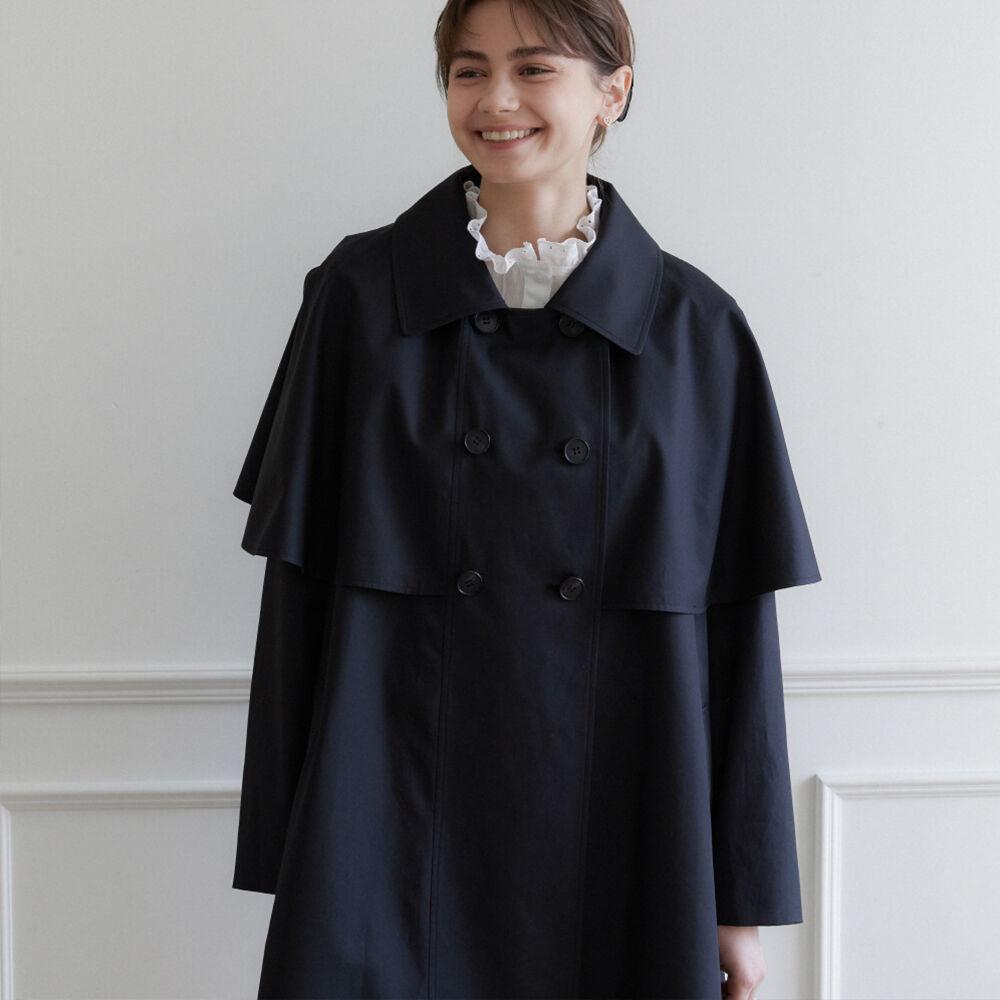 Cape trench coat