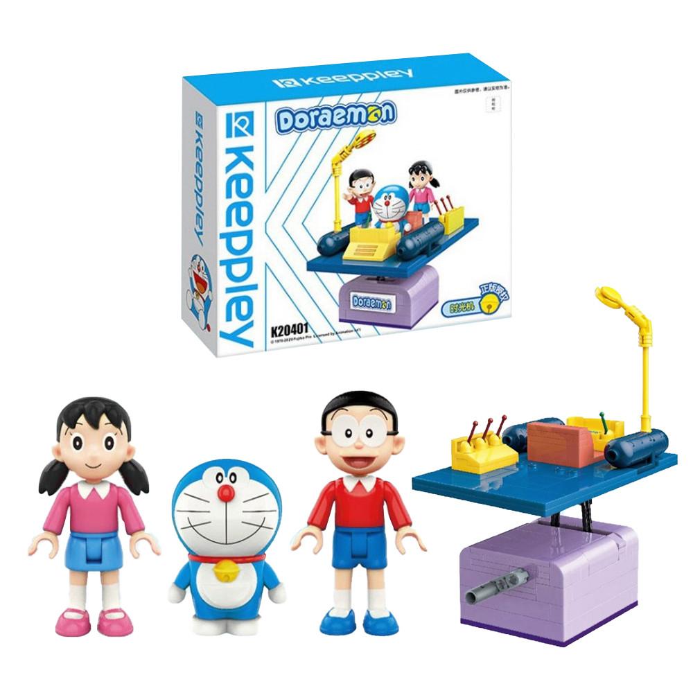 캐릭터 도라에몽 타임머신 블럭 교구 완구 조립 장난감