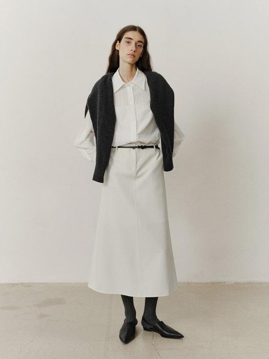 TFF SEMI A-LINE WOOL SKIRT_3COLORS