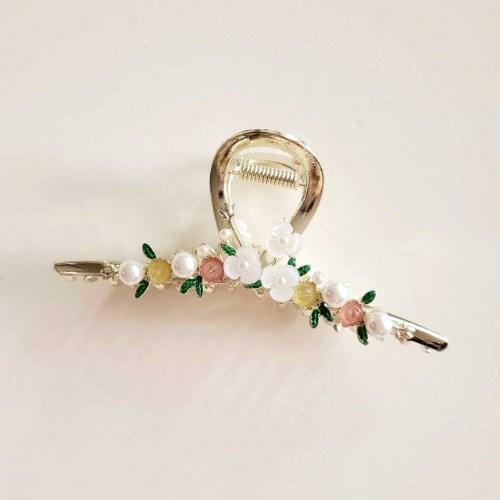 [봄밤달] 여름 정원 메탈 집게핀