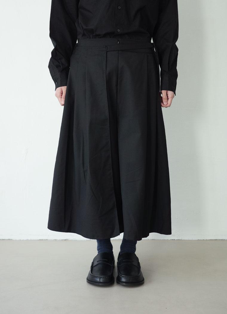 layered skirt pants