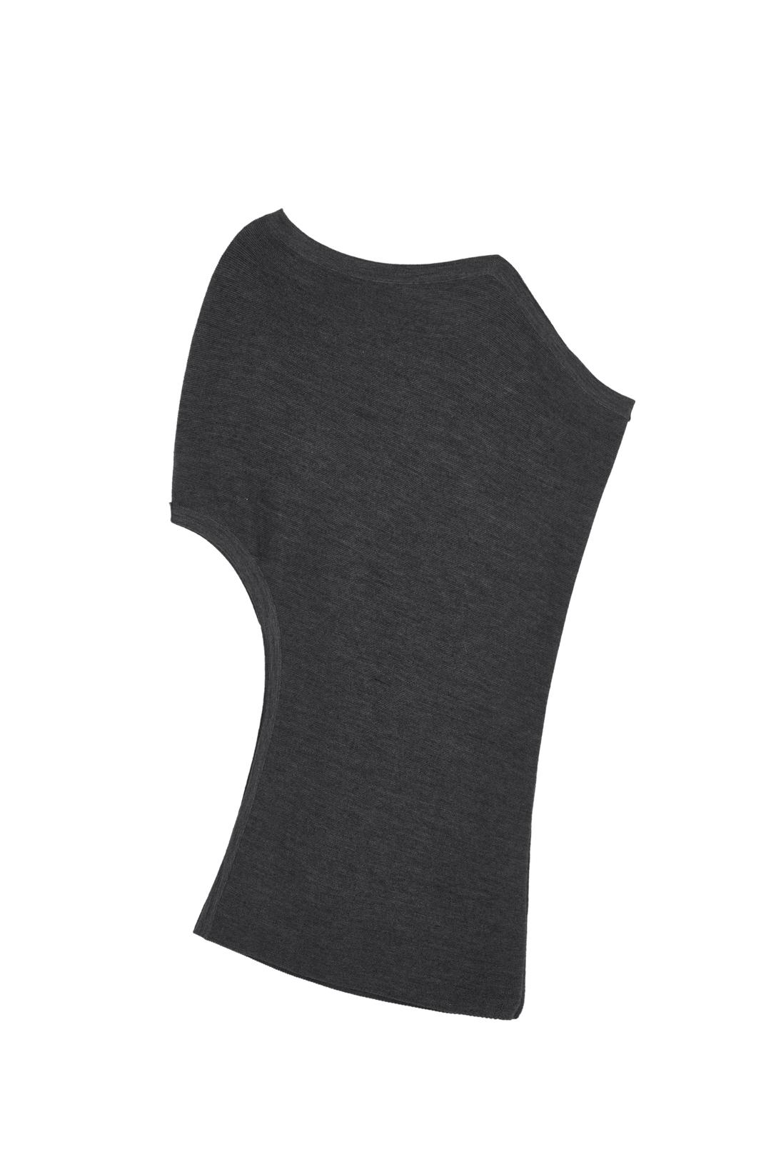 UNBAL OFF-SHOLDER KNIT (GREY)