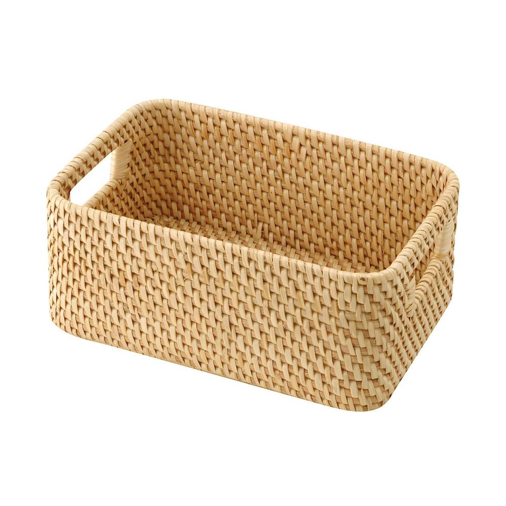 [MUJI] 라탄 박스 손잡이형 S