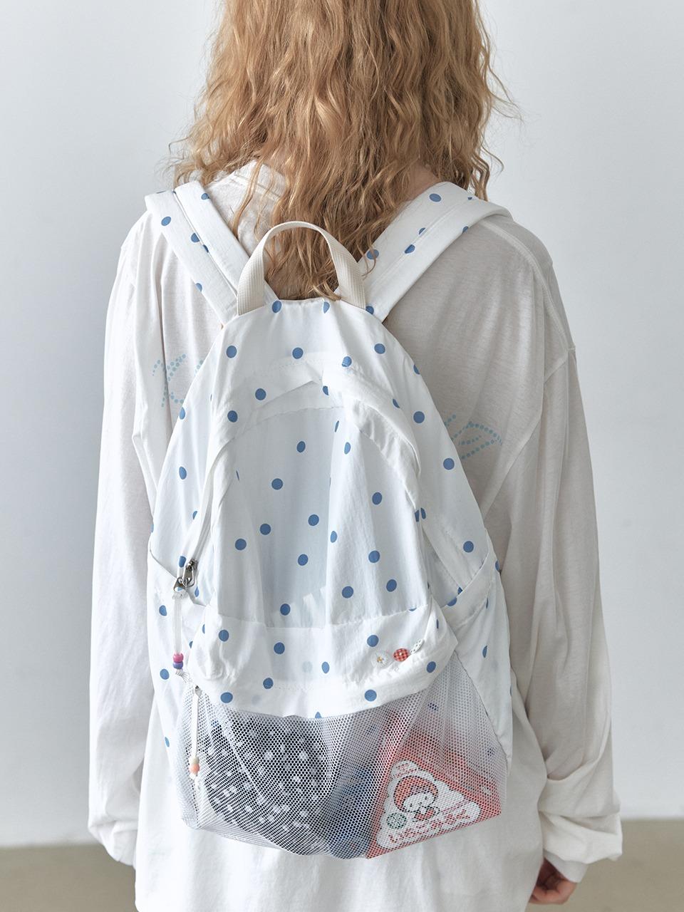 Bead mesh backpack_dot