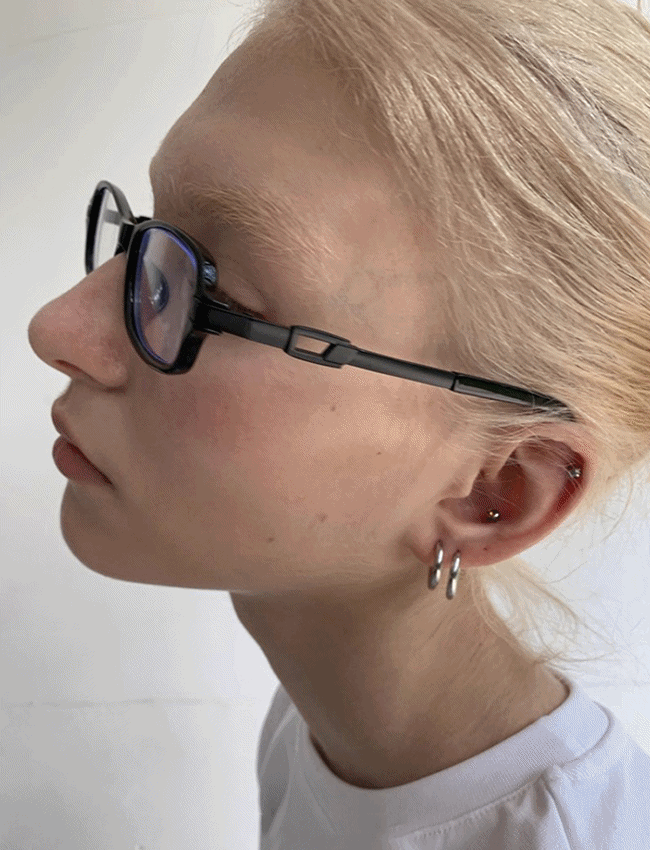 더에펠 저스 사각 미니멀 뿔테 안경 선글라스 (3color)