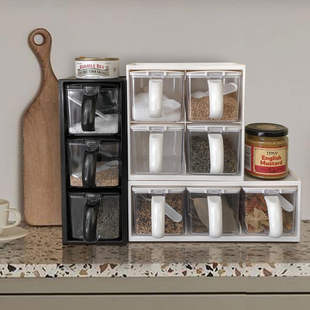 니드코 프리첸 모던양념통(스푼포함) 조미료 시즈닝 카페용품