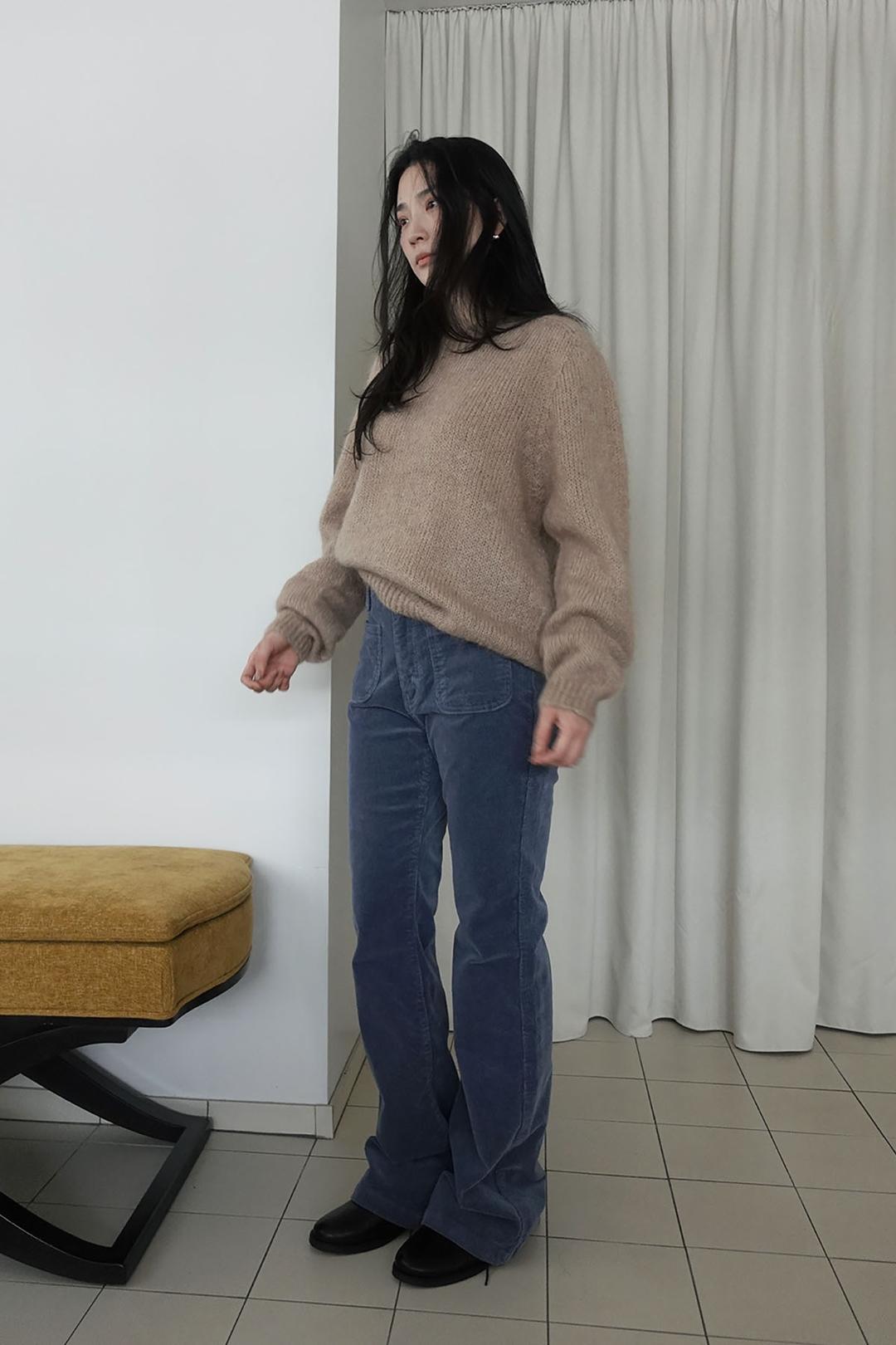 Doll slim and flared pants -3C