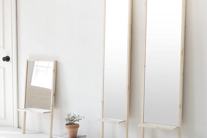 원목 수납 전신거울 M/L