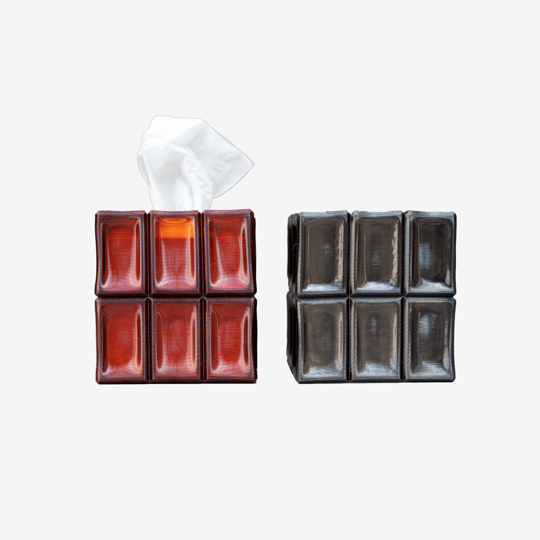 글라스 블럭 티슈 케이스 - 스몰 (2 COLORS)