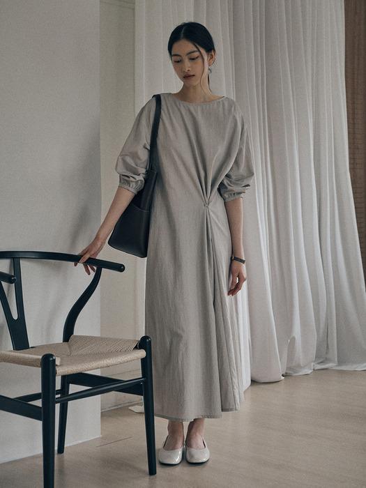 FLUTE 3WAY LONG DRESS_GRAY