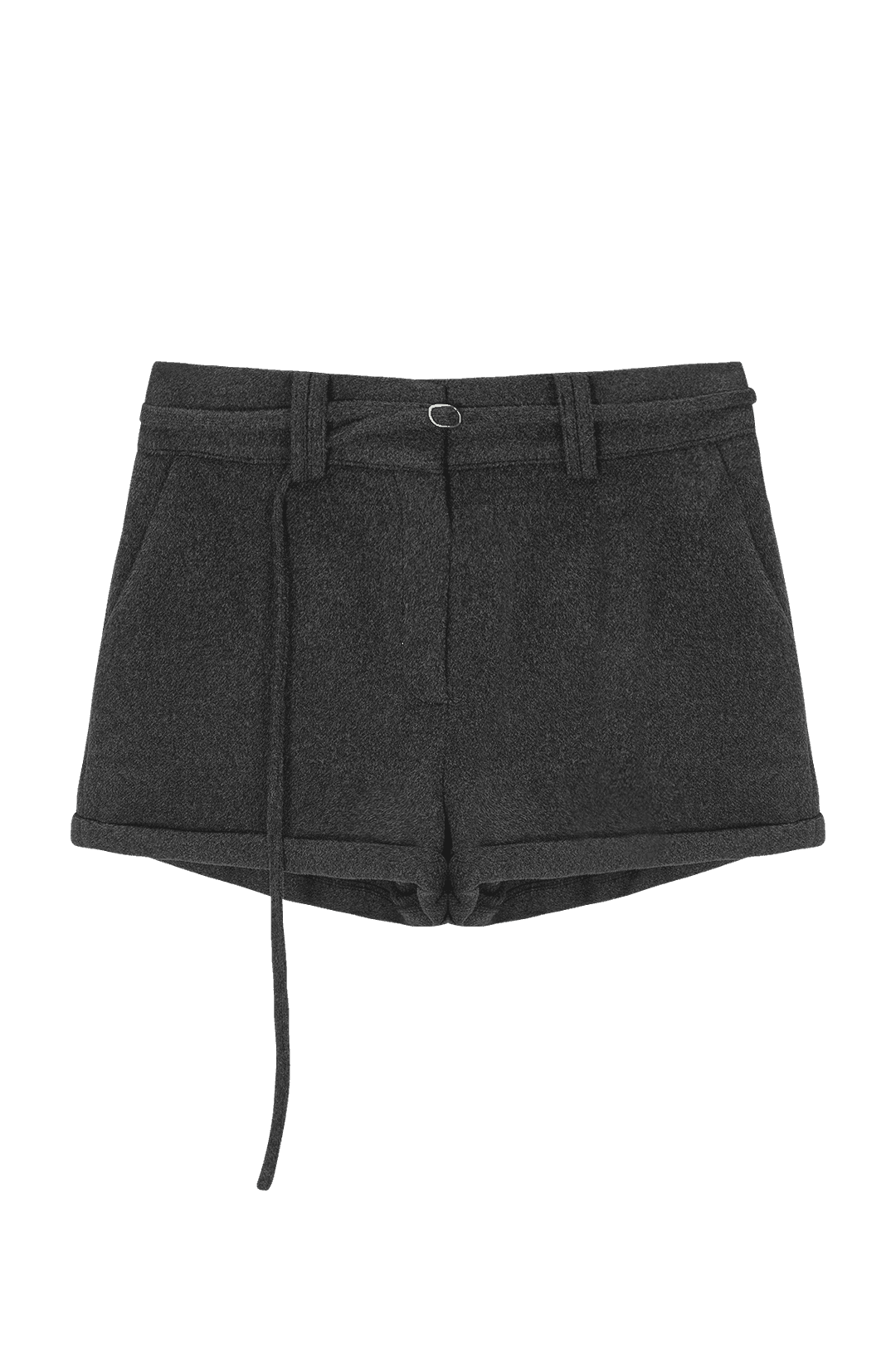 Belt roll-up shorts