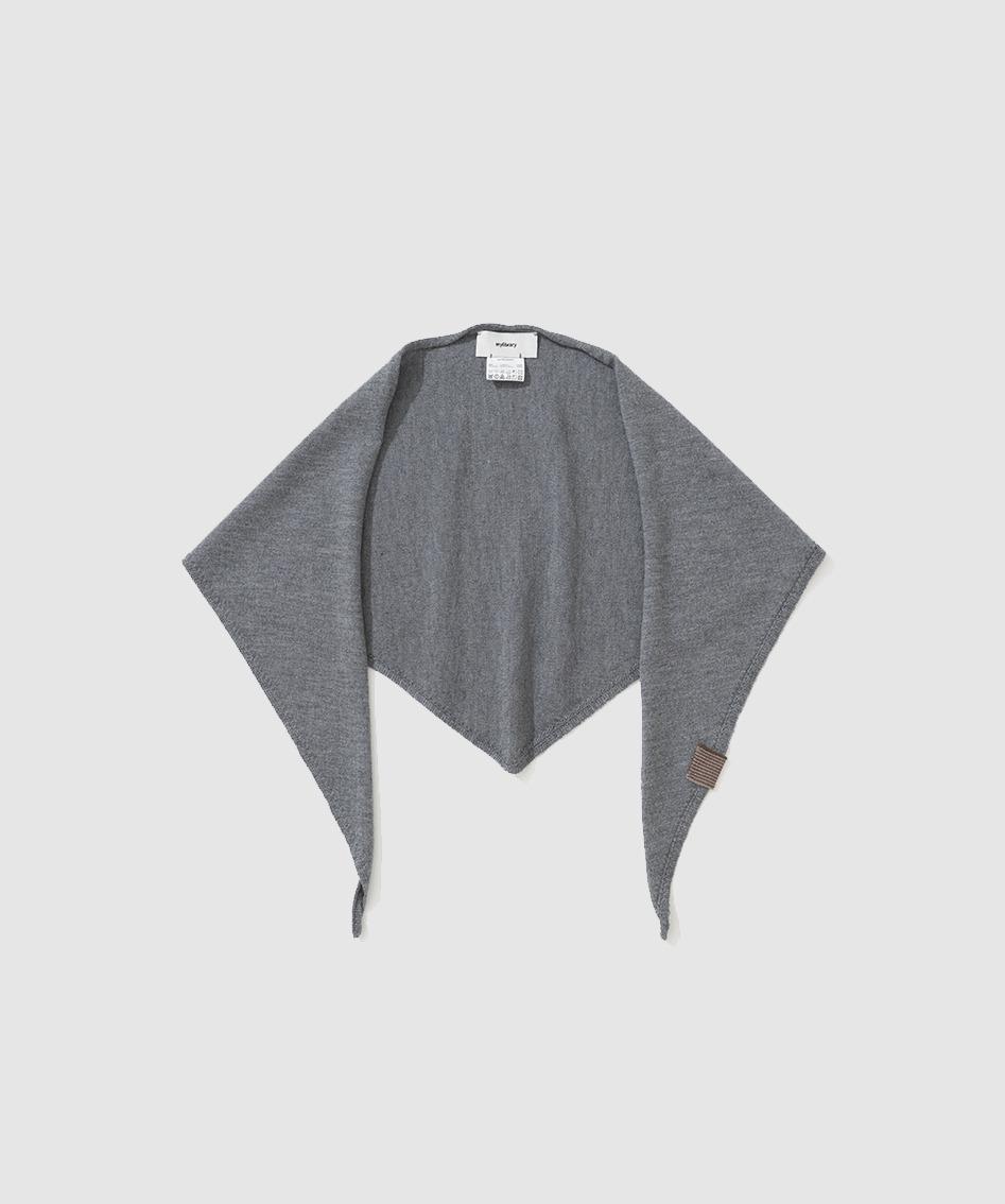 316 Wool Knit Scarf - Gray