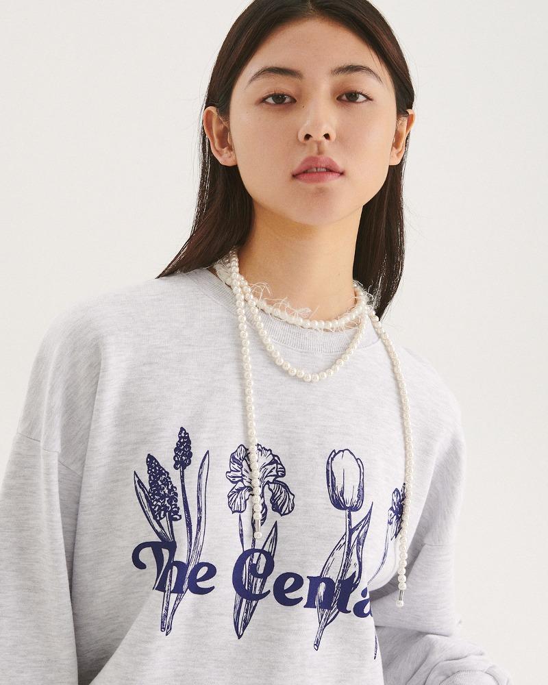 [10월31일 이후 순차발송] FOUR BEAUTY SWEATSHIRT_GREY - THE CENTAUR