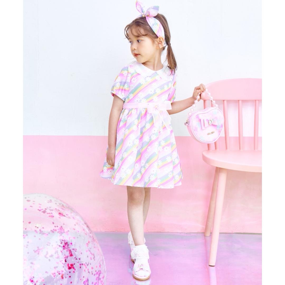 [현대백화점] 프렌치캣2 무지개 꽃나염 OP ch 드레스 공주 선물 아동 Q32DCO120