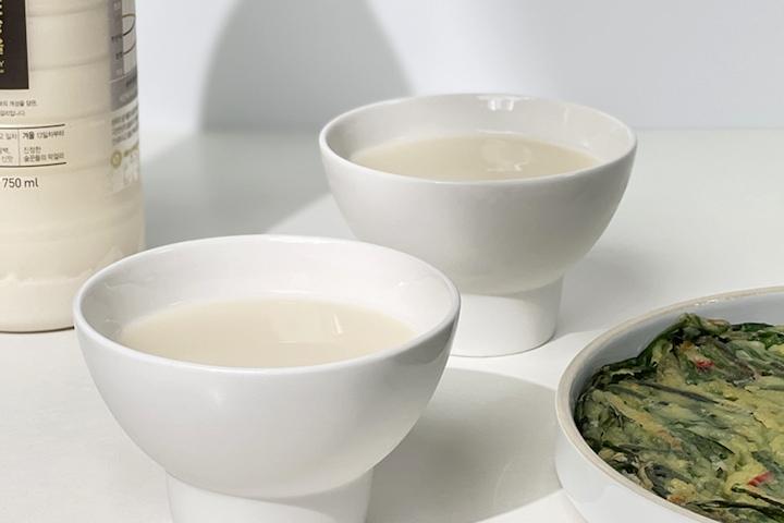 1+1 도자기 막걸리잔 아이스크림잔 그릭요거트볼