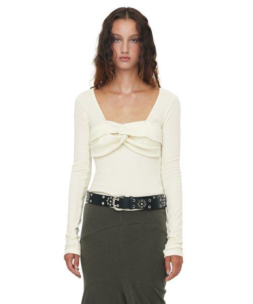 FRONT TWIST TOP / IVORY