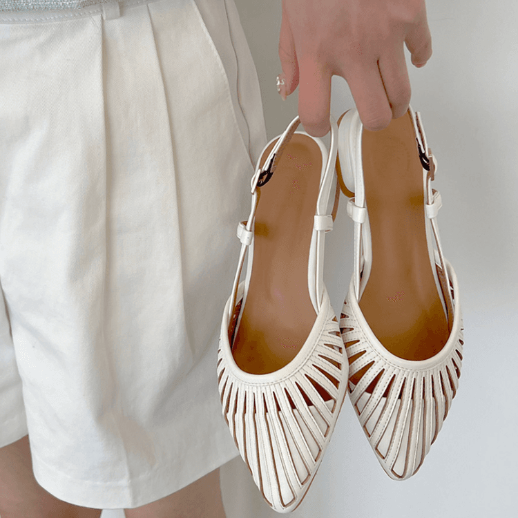 라미드 2type 메쉬스타일 슬링백 3cm & 5cm