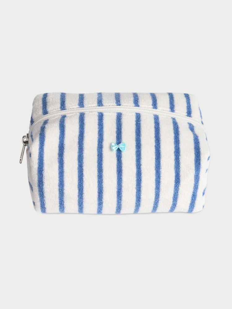 STRIPES TERRY POUCH BLUE STRIPES 스트라이프 테리 파우치 블루 스트라이프