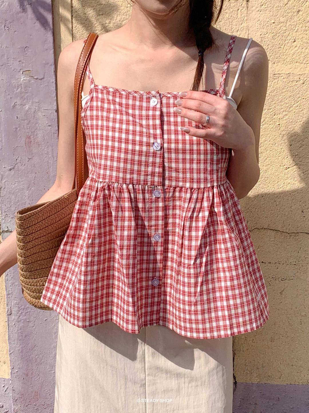 스테디 [단독][데일리템/여름나시] 리피 나시블라우스 민소매 나시 직진배송