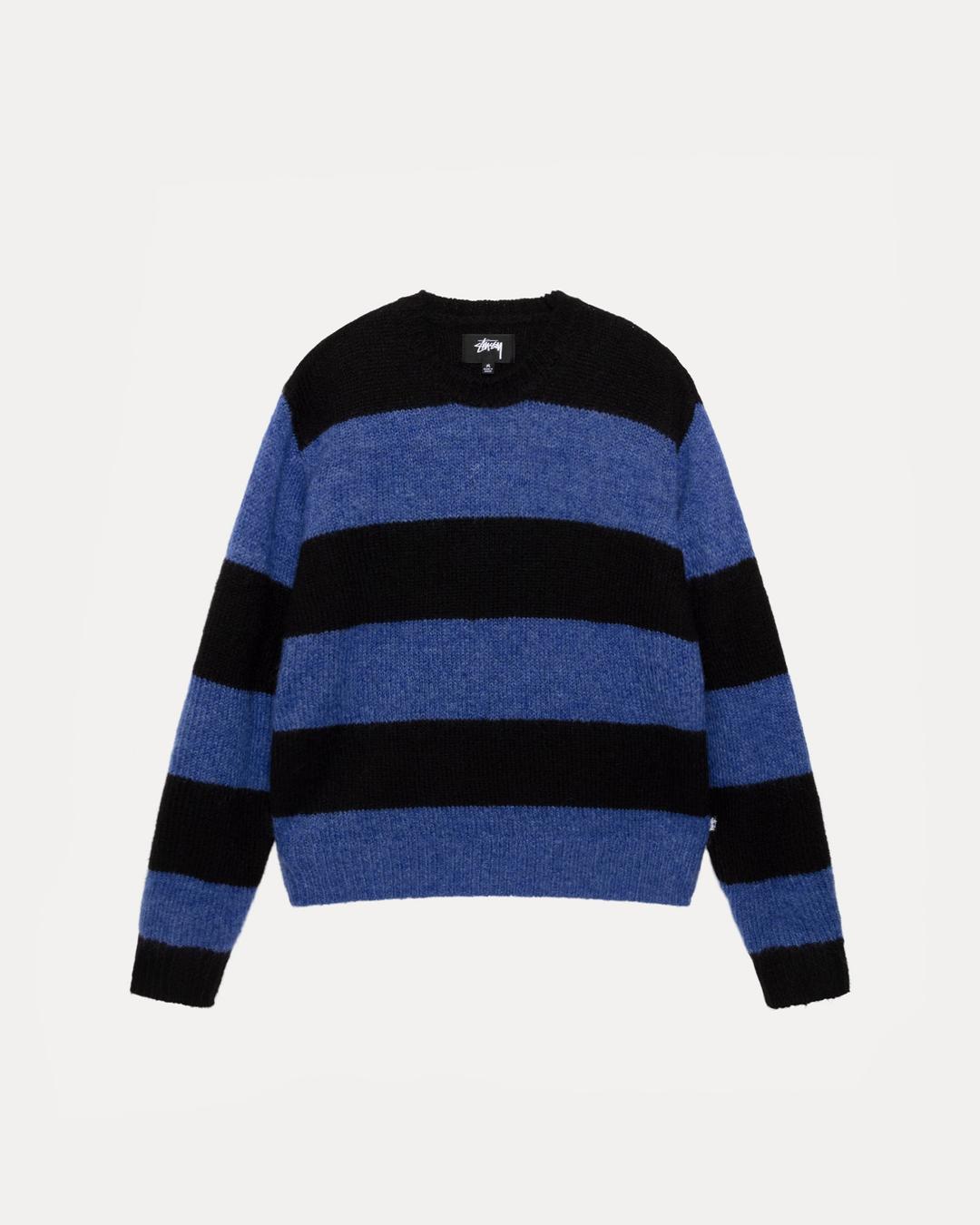 BIG STRIPE CREW - Blue / S