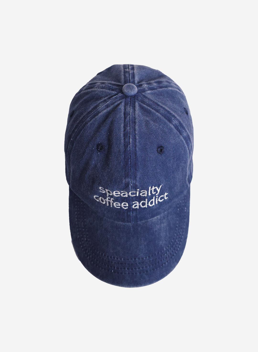 coffee addict 피그먼트 볼캡 (블루)