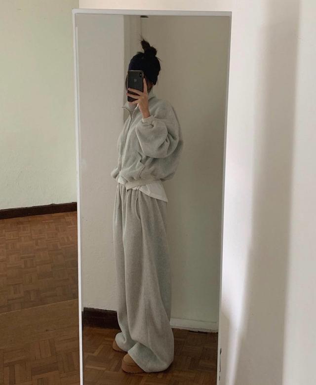 양면후리스 반집업 트레이닝세트