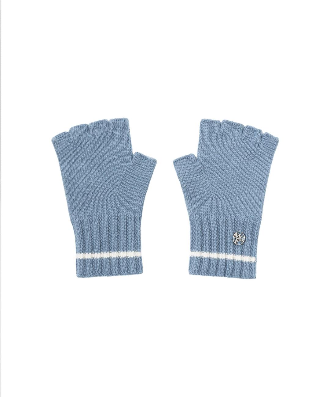 CIRCLE LOGO FINGERLESS GLOVE light blue