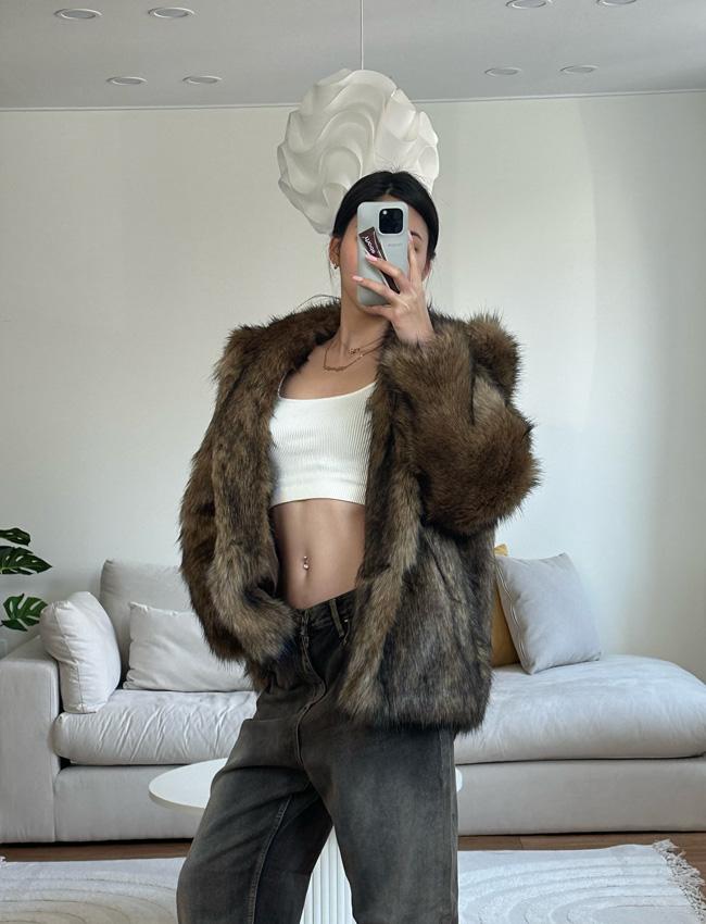 퍼베이비 lisa fur jacket