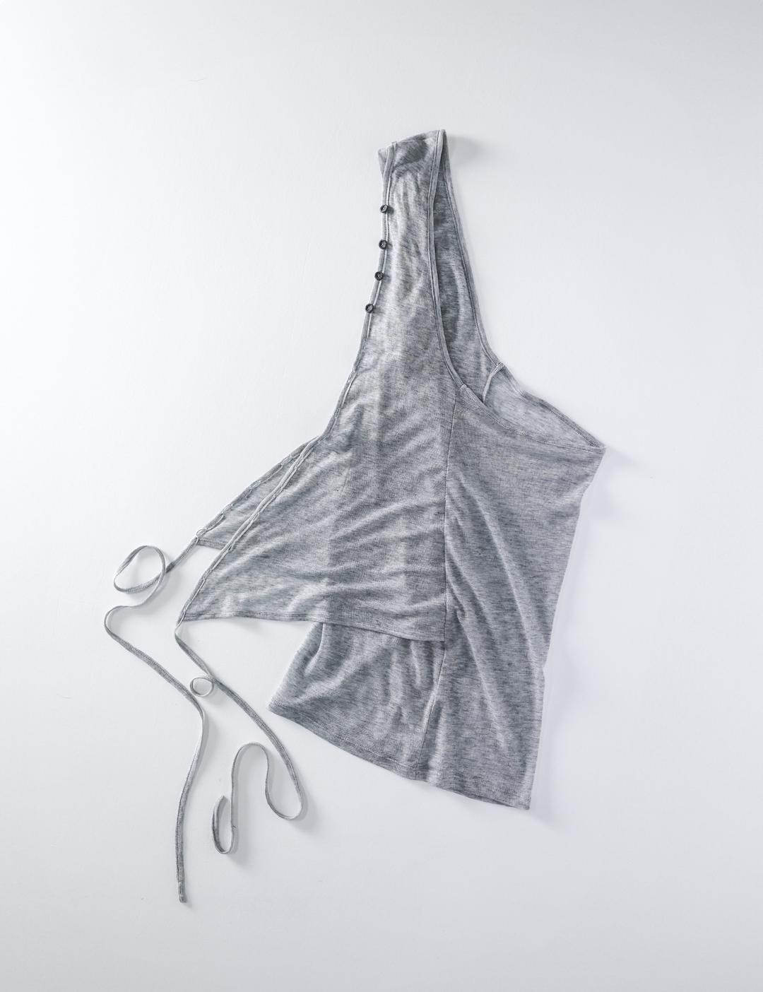 Halter wrap sleeveless (grey)