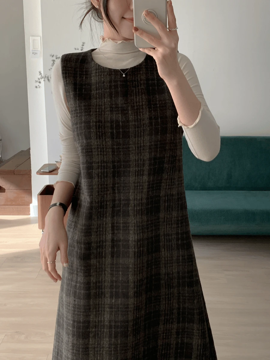 (울20) 포드 체크 원피스 (2 colors)