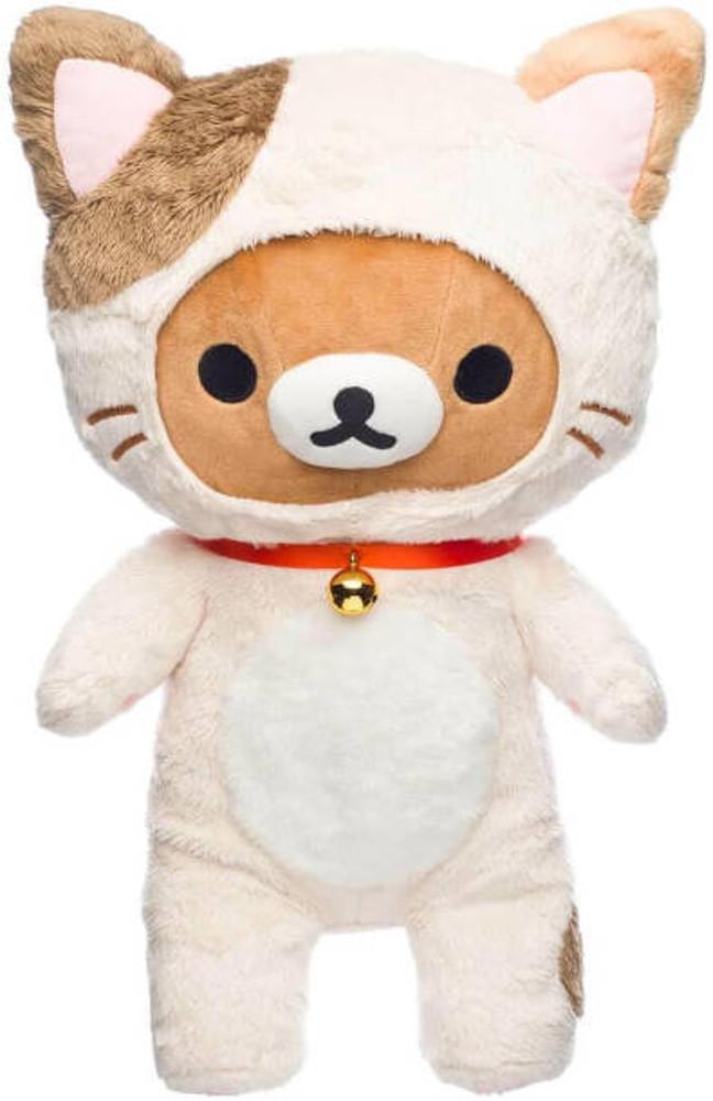 산엑스 오리지널 리락쿠마 고양이 코스튬 봉제 애착 인형 38cm