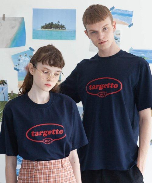 서클 로고 티셔츠 네이비