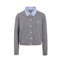 [S/S버전] 시그니처 카라 레이어드 케이블 가디건 GS4N1PO411