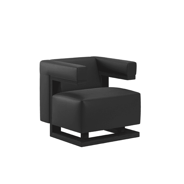 F51 Armchair - Black (Leather)