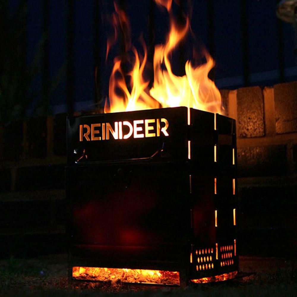 [RN] 레인디어 불멍 화로대(대)/접이식 캠핑용 야외 스토브 가방포함