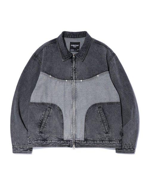 WORMHOLE LOGO TWO TONE JACKET DARK GREY