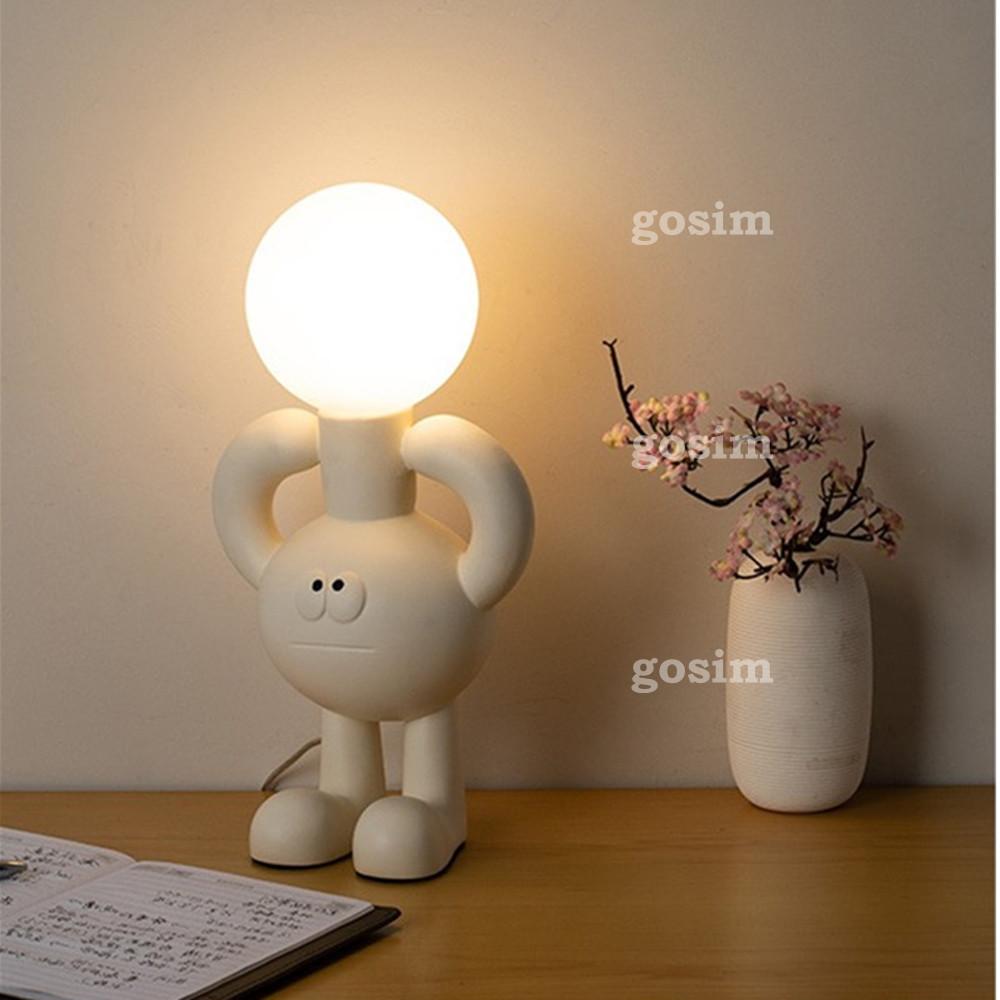 단스탠드 귀여운 오브제 협탁 조명 3color