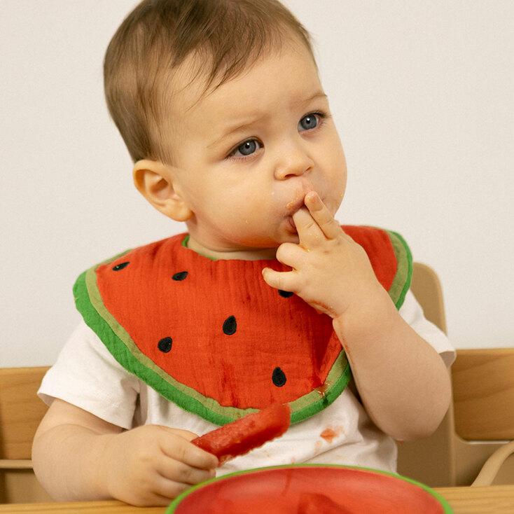 베이비빕 턱받이 - 수박
