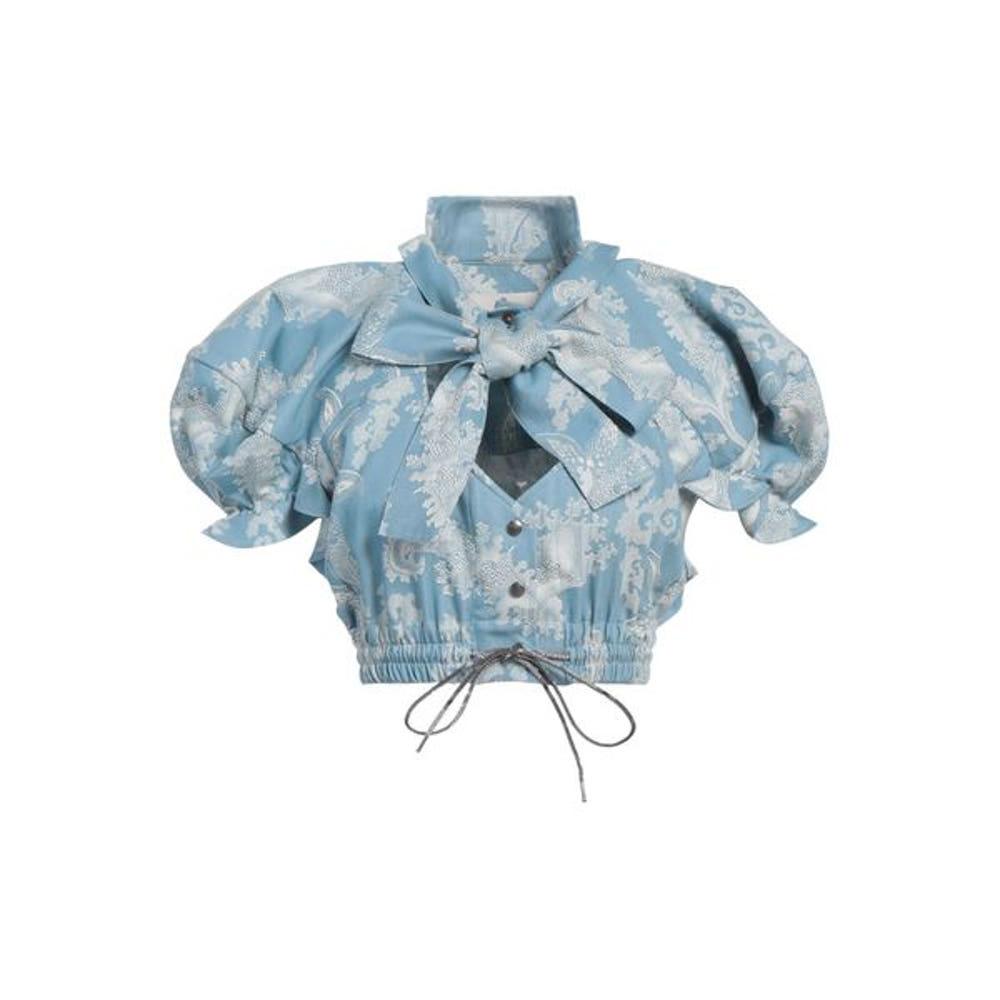 비비안웨스트우드 패턴 셔츠 블라우스 라이트 블루 16381767XP