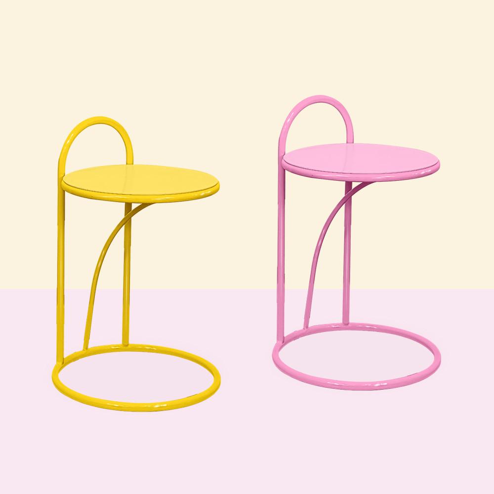 퍼프로드 카페 테이블 인테리어 디자인 사이드 보조 컬러 더블링테이블