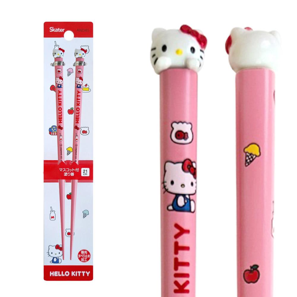 산리오젓가락 헬로키티 마스코트 젓가락 나무