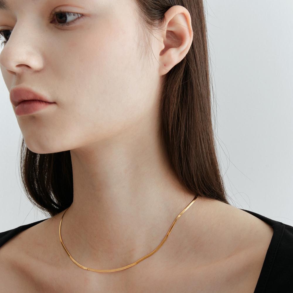 [925 SILVER] 1.7mm Snake Chain Necklace