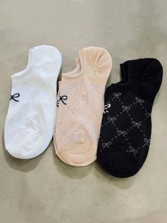 이런 상품 어때요? 리본 페이크삭스 시스루 여자 실리콘 덧신 패션 양말