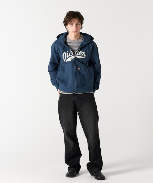 베이스볼 후드 집업 Navy