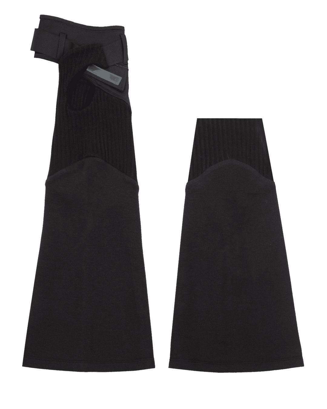 ASYMMETRIC LEG WARMER - OS / Black