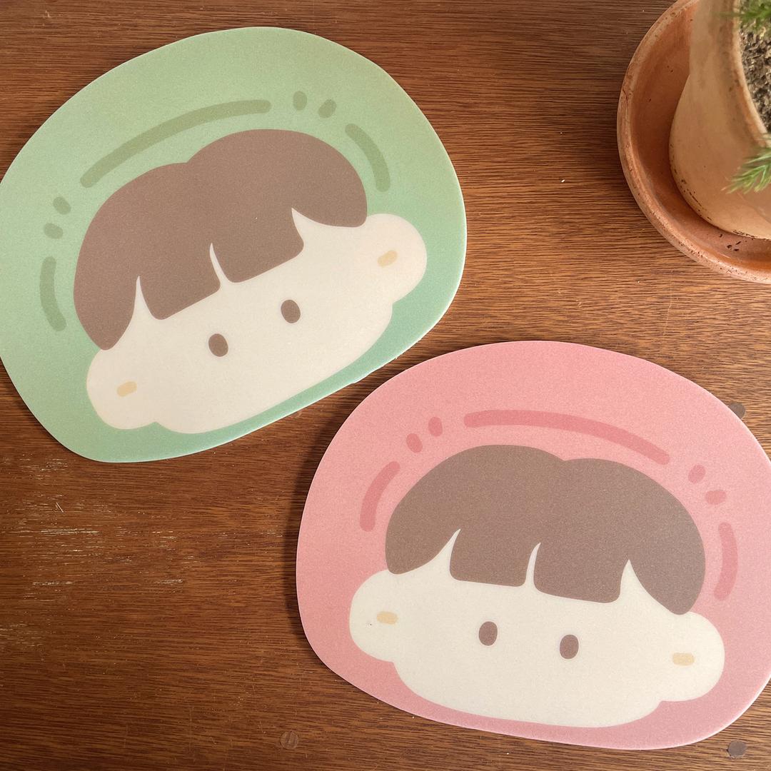 [팔베개] 후드득 얼굴 마우스패드 2종