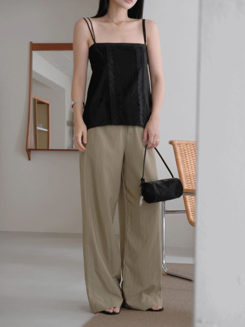 조엘 스트라이프 슬랙스_Joelle pants
